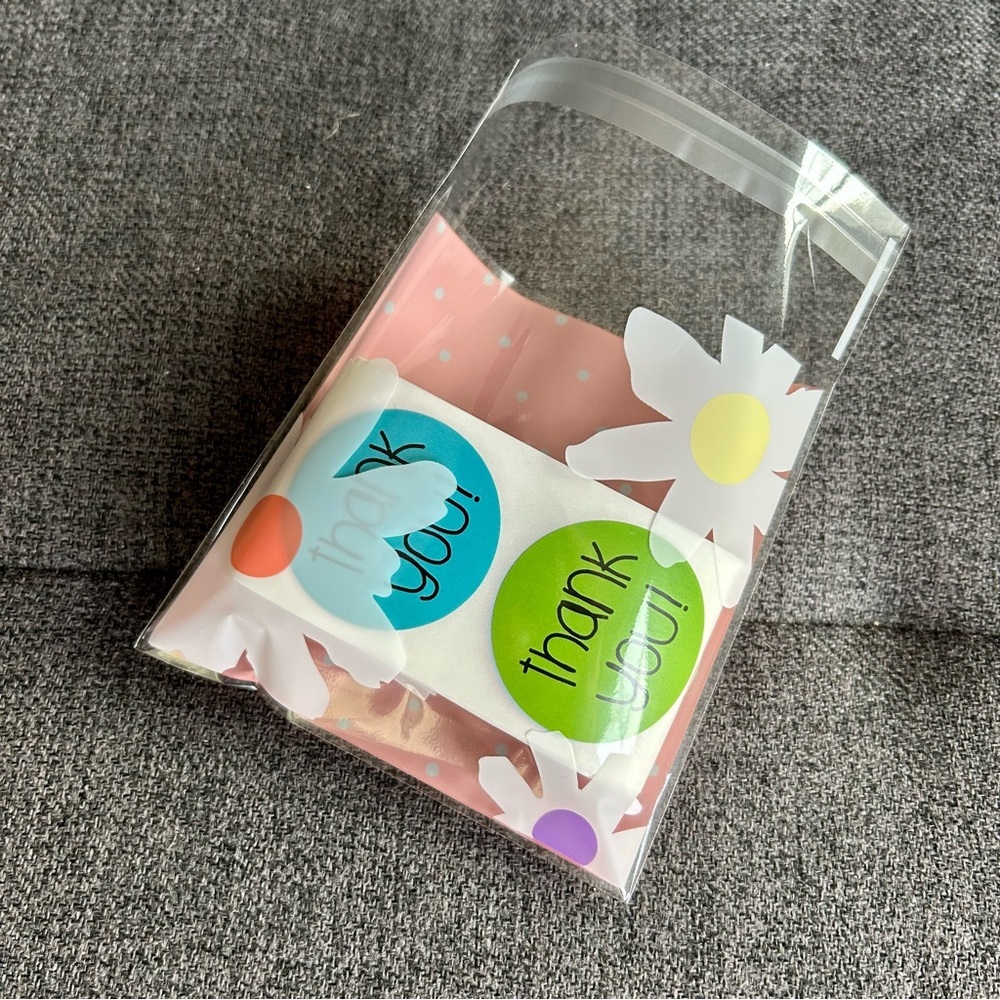 50 Count - Vibrant thank you! Stickers, Multi-Colored, Colorful, 1.5 inches - Picture 9 of 12